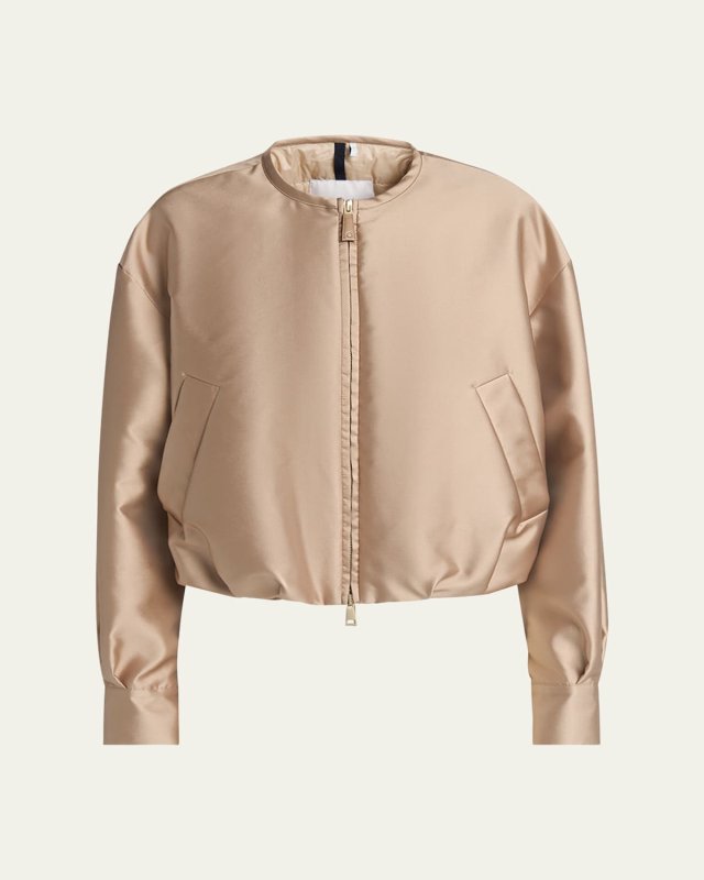 Maupa Satin Bomber Jacket